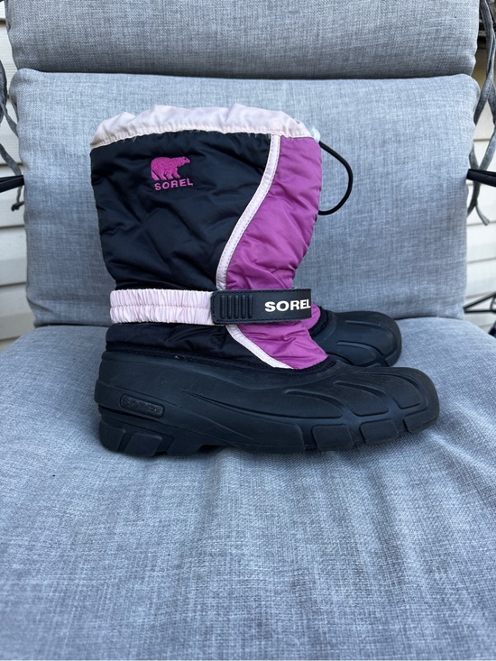 Sorel Other - Sorel Youth Flurry Waterproof Winter Snow Boots Purple Black Size 6